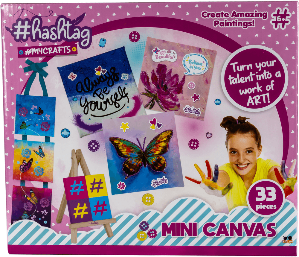 Hashtag My Crafts Mini Canvas - 33 Pcs