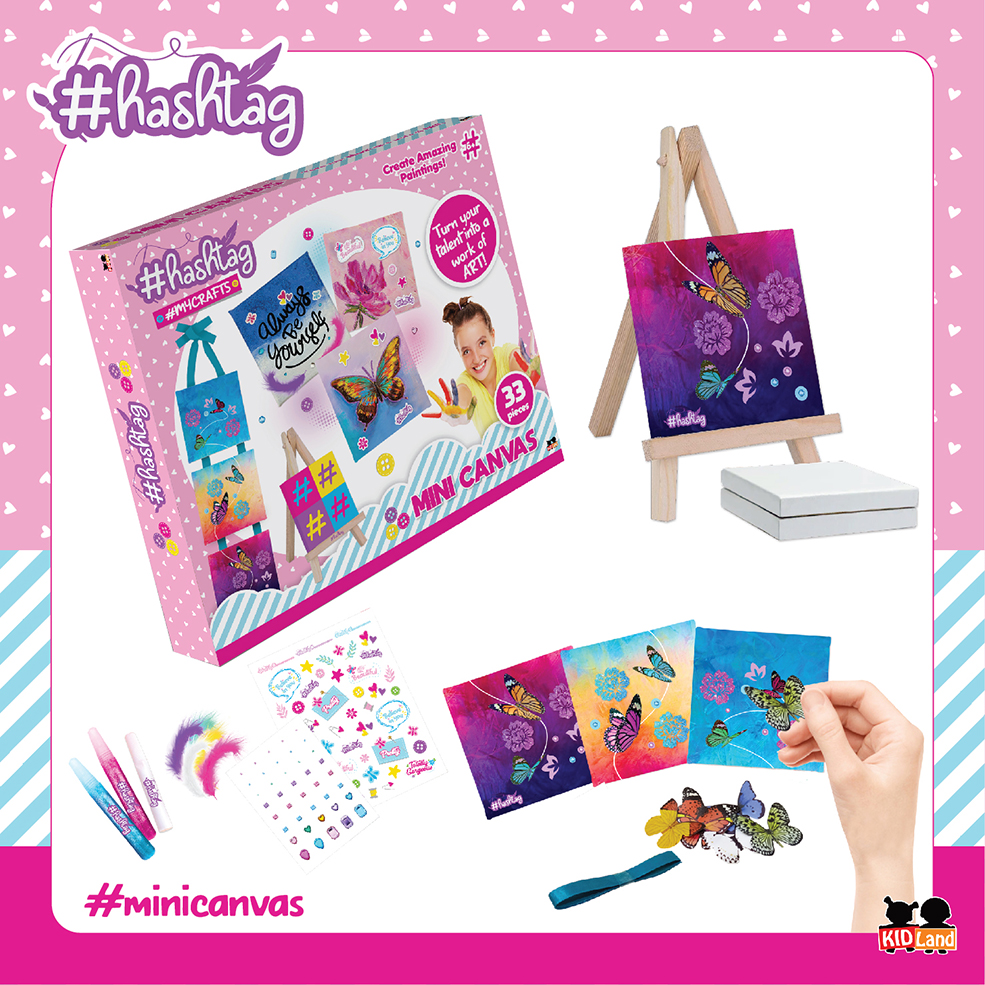 Hashtag My Crafts Mini Canvas - 33 Pcs