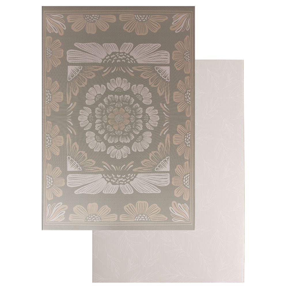 Milk It Baby Boho Bloom & Leaf Reversible Playmat - Multicolor