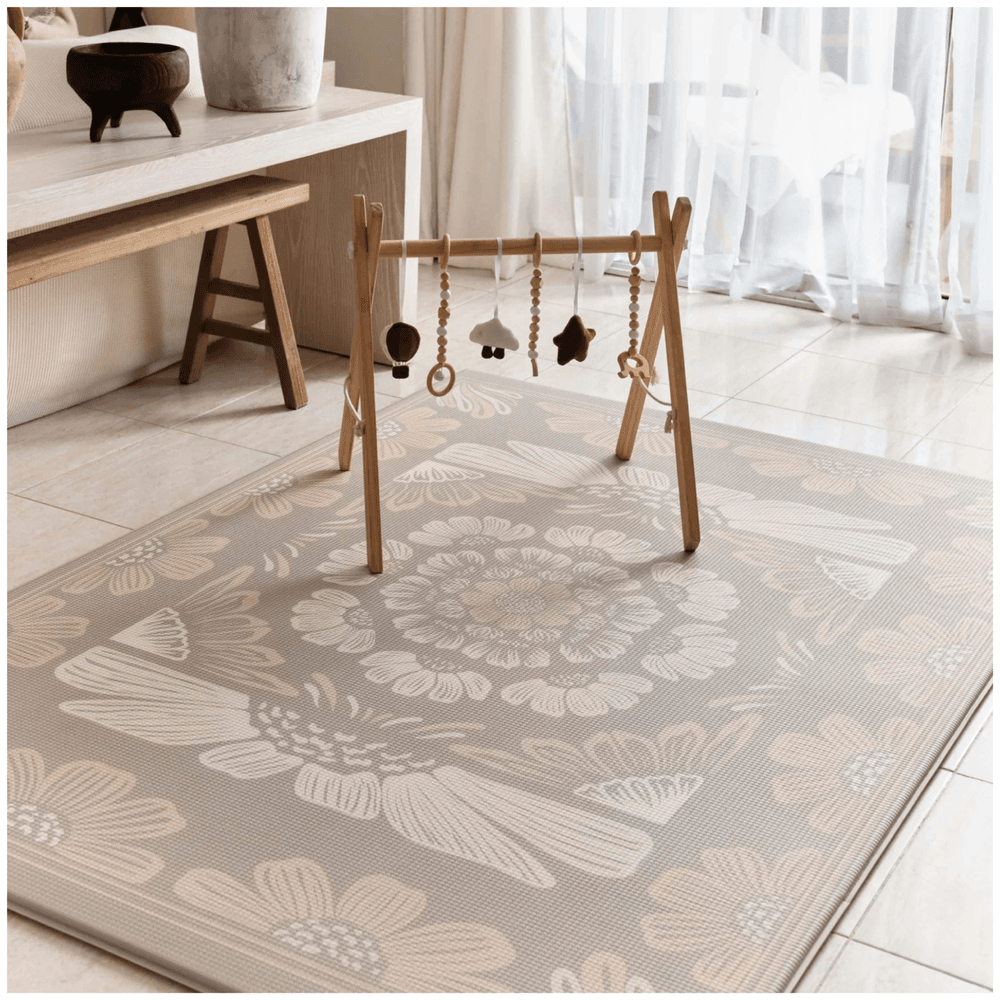 Milk It Baby Boho Bloom & Leaf Reversible Playmat - Multicolor