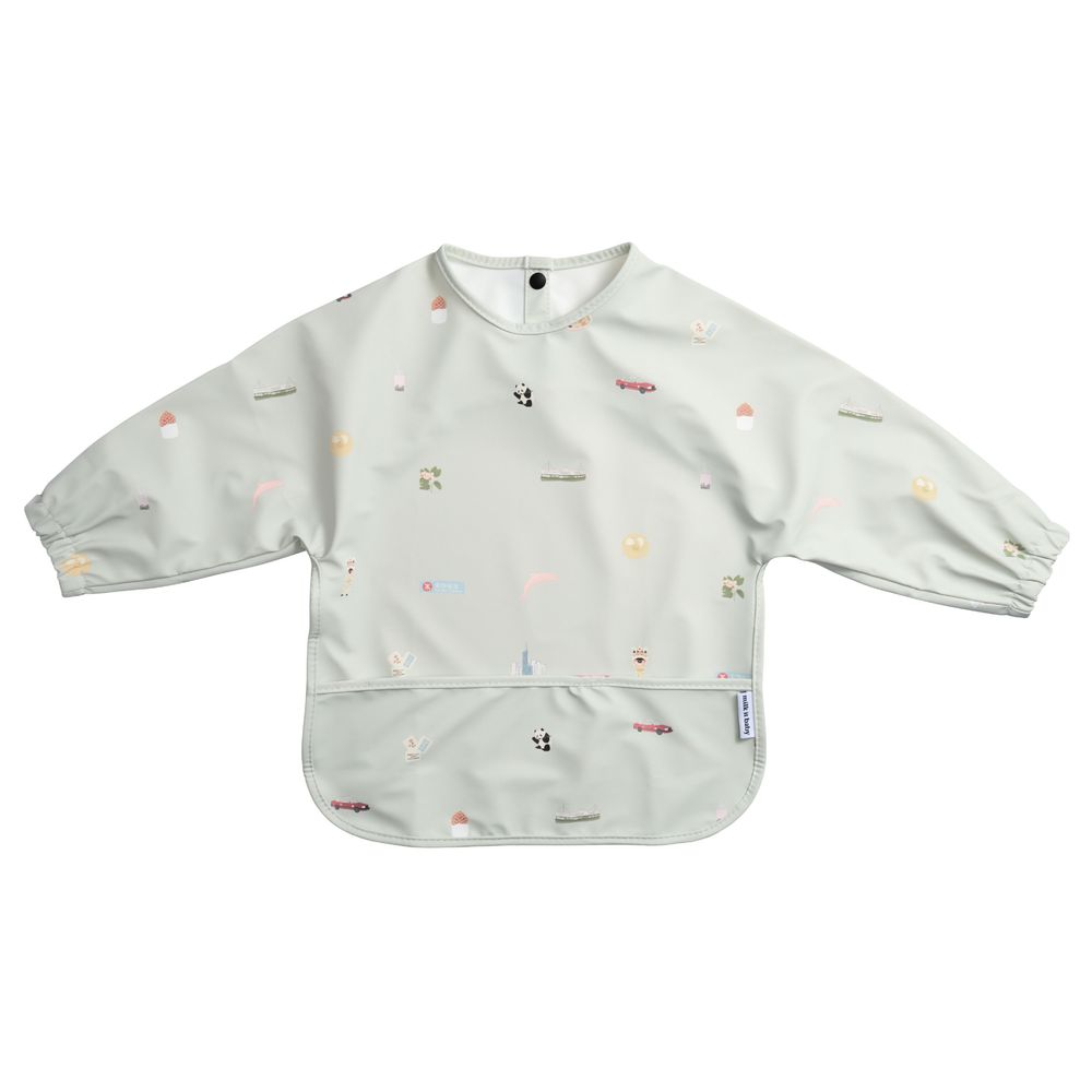 Milk It Baby - Waterproof Long Sleeved Bib - Hong Kong City