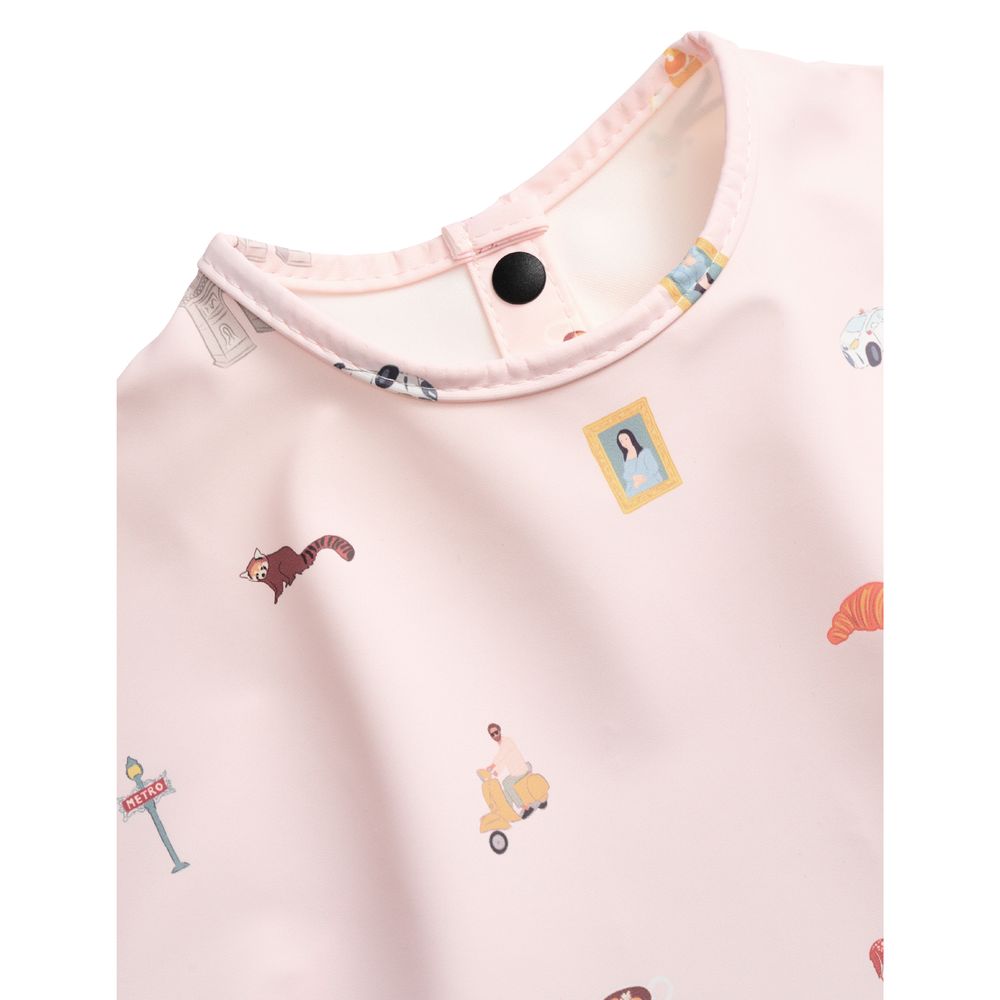 Milk It Baby - Waterproof Long Sleeved Bib - Paris City
