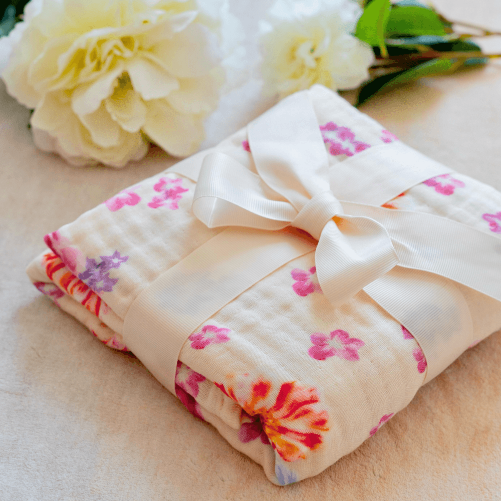 Issy & Lilo - Organic Cotton Muslin Blanket - Blossom Dream