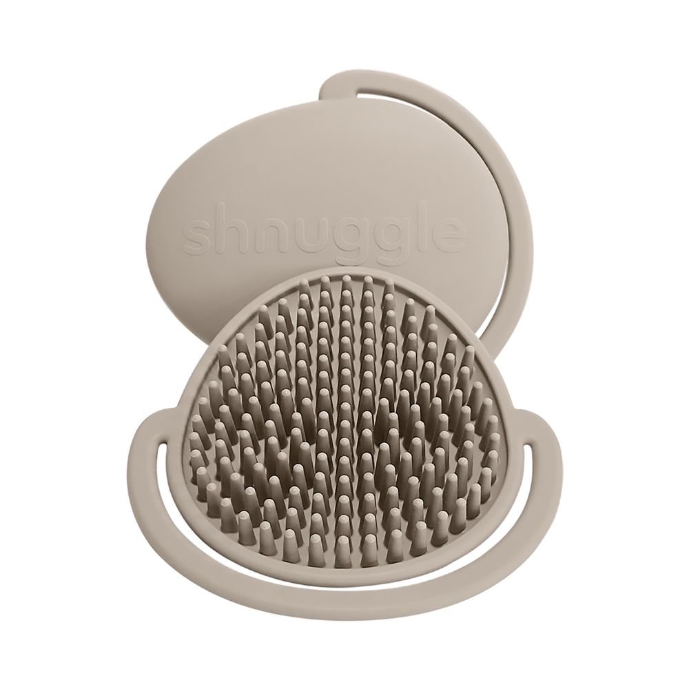 Shnuggle - Baby Bath Silicone Brush - Taupe
