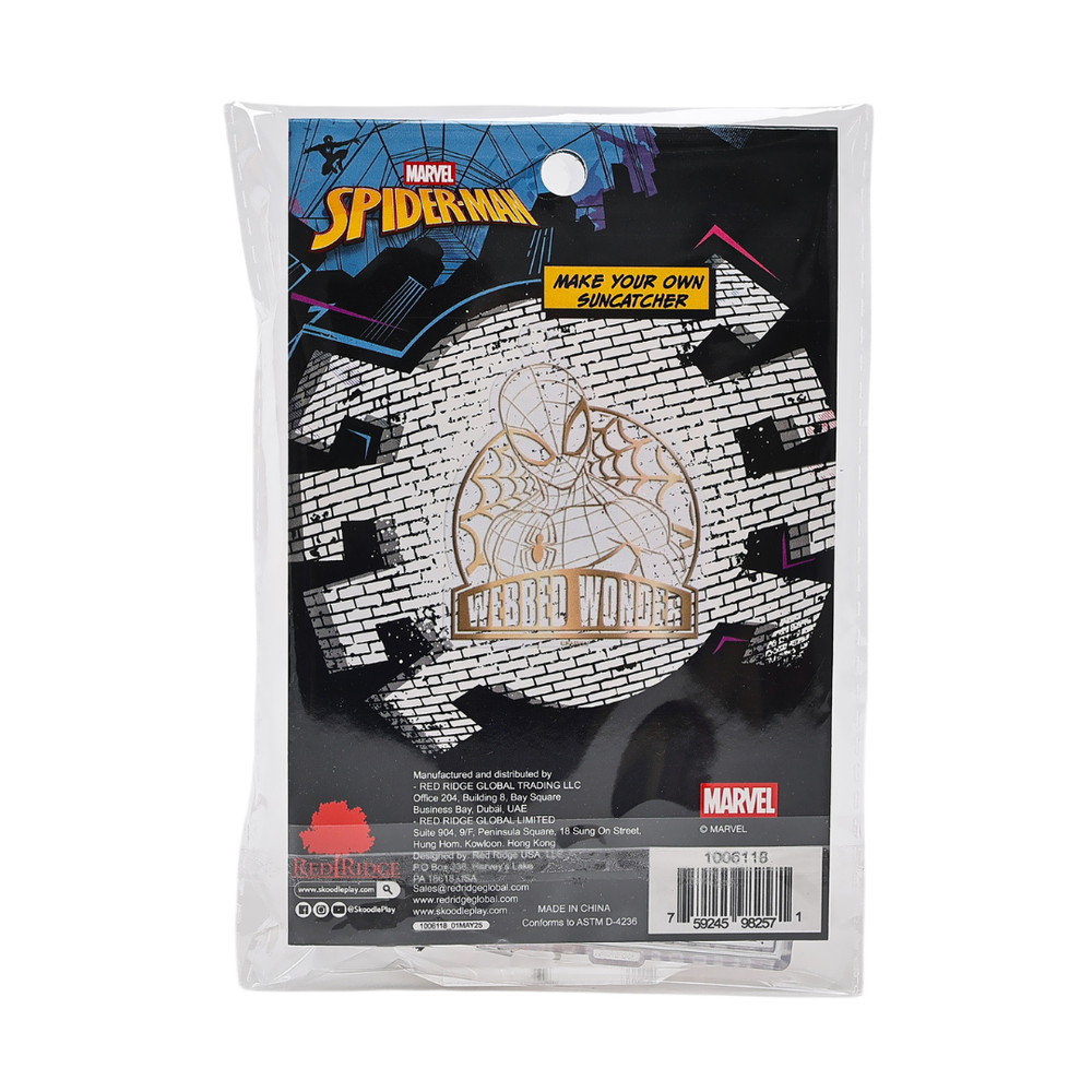Marvel - Make Your Own Suncatcher Arts & Crafts Kit - Webbed Wonder