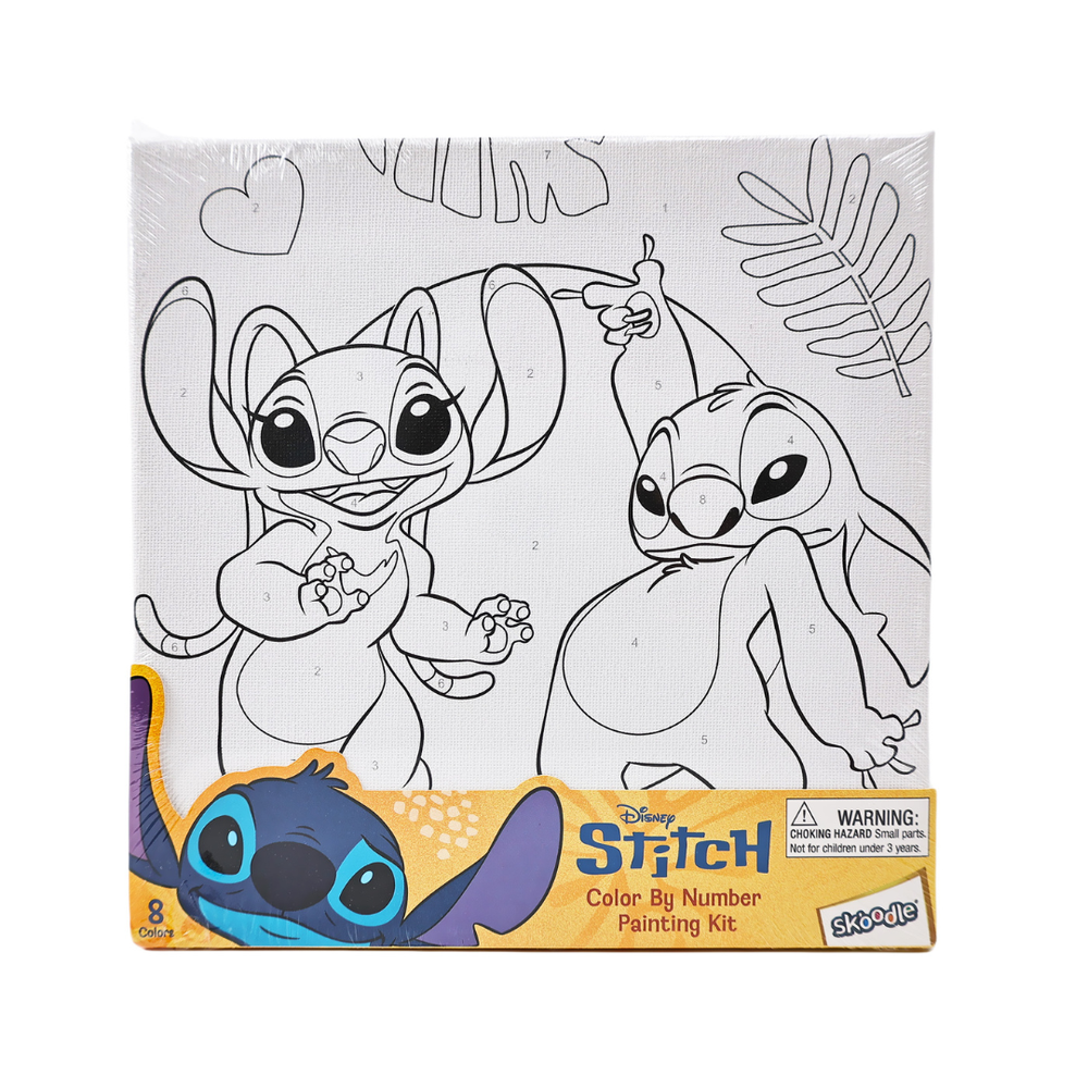 Disney - Stitch & Angel Color By Number Painting Kit - 11pcs