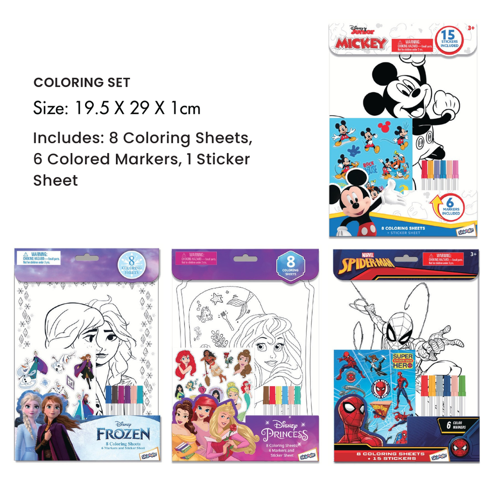 Disney - Princess Coloring Sheets Kit