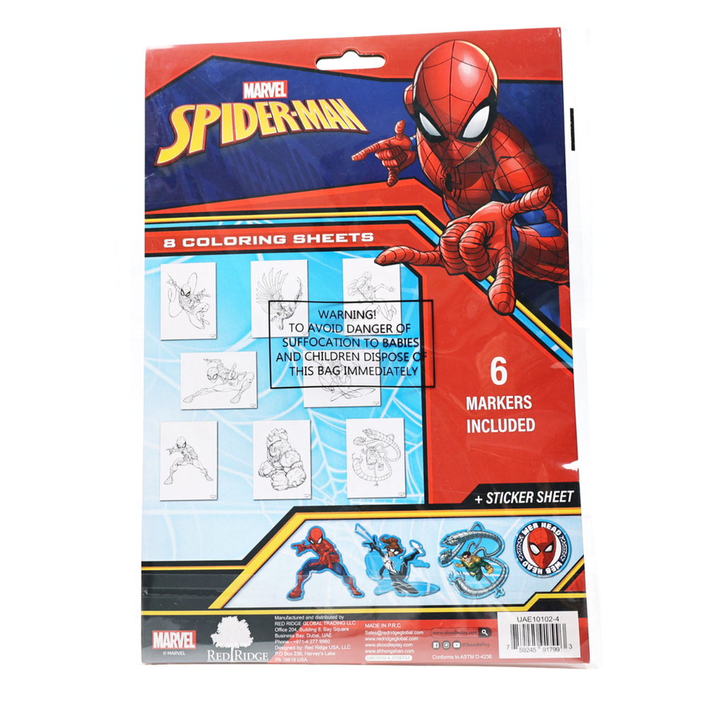 Marvel - Spider Man Coloring Sheets kit