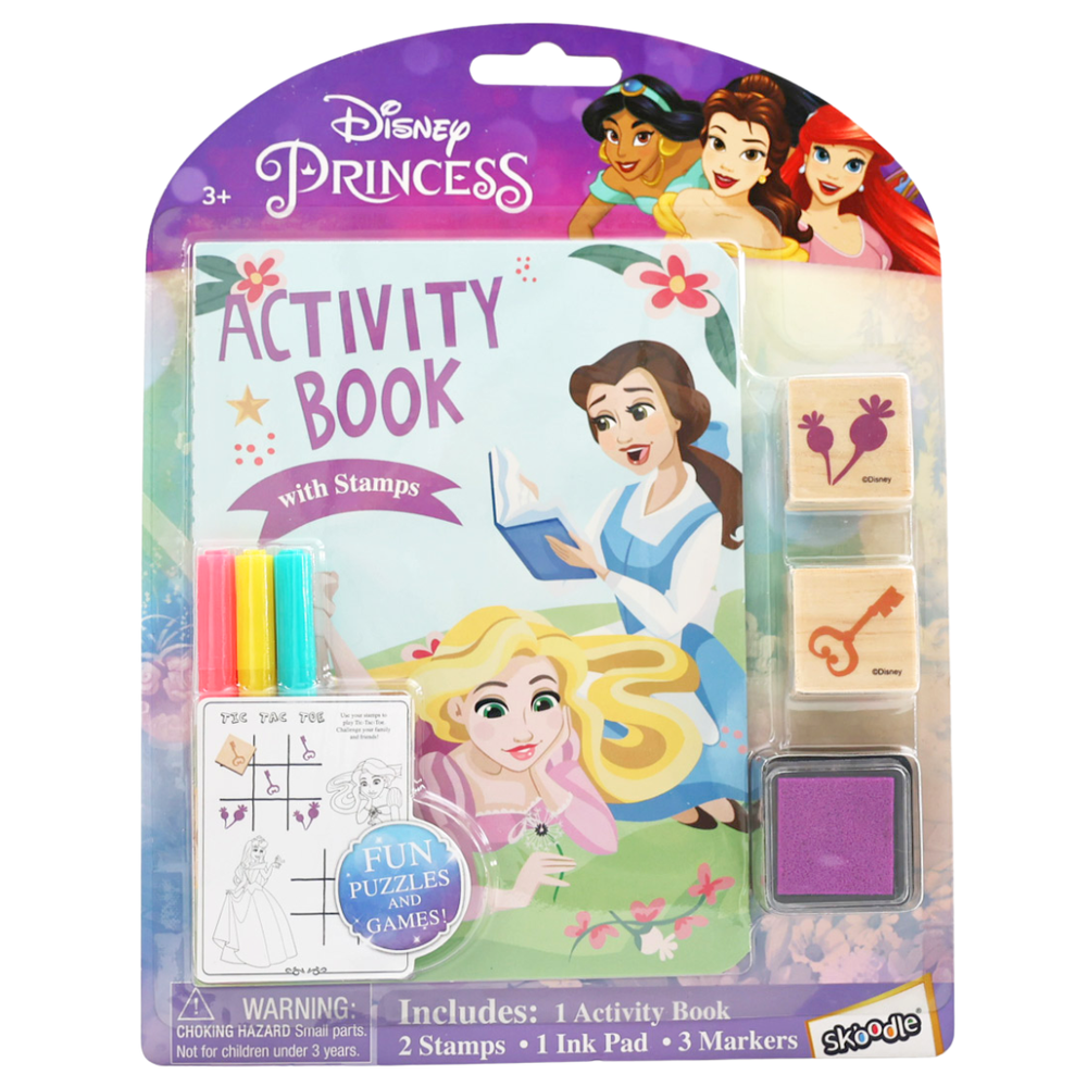 Disney - Princess Activity Book with Wooden Stampers