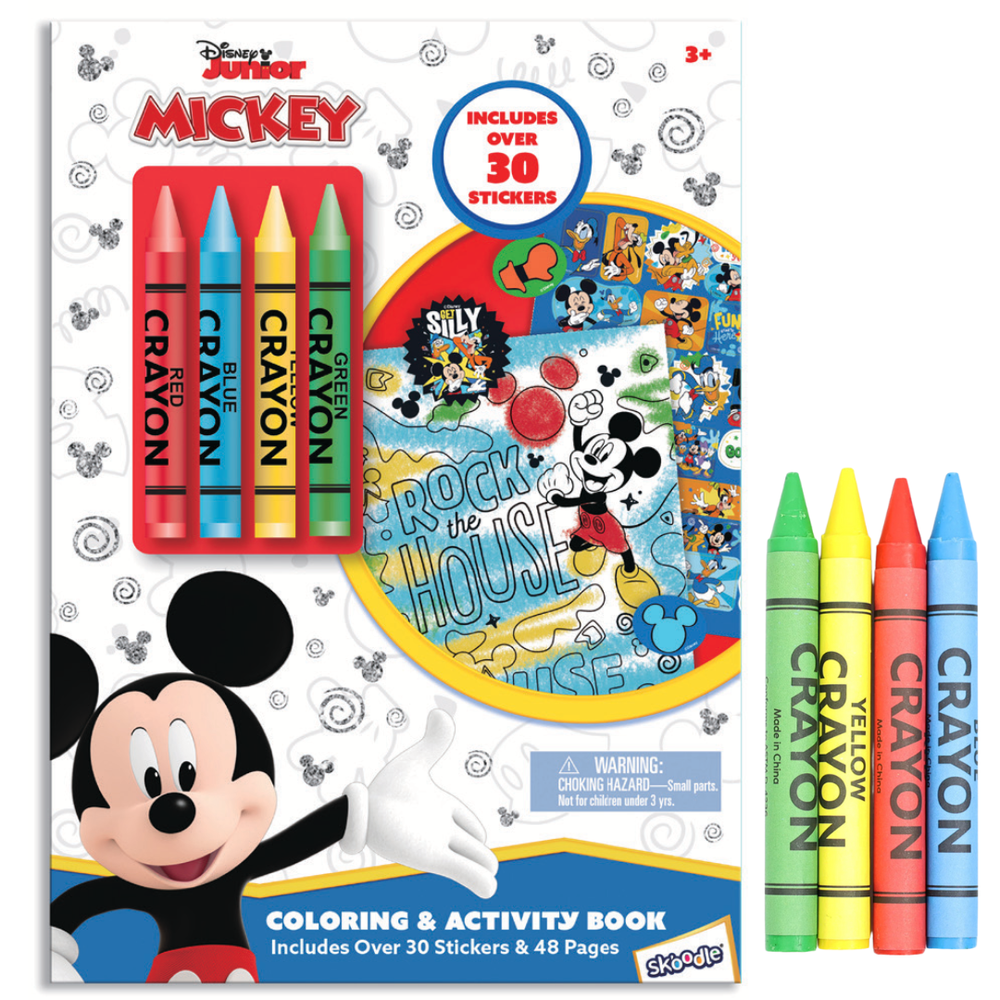 Disney - Mickey Coloring & Activity Book with Crayons