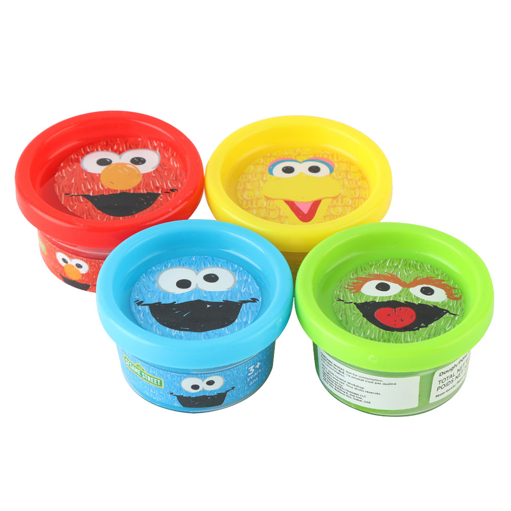 Sesame Street - Dough Cans Set - Color May Vary - 4 Pcs - 113 gm