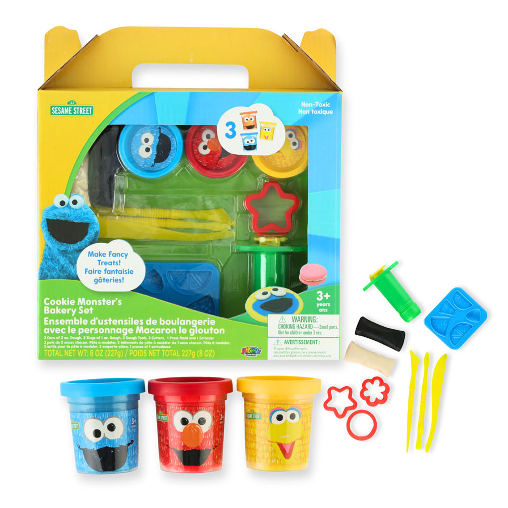 Sesame Street - Cookie Monster's Bakery Set - 14 Pcs - 227 gm