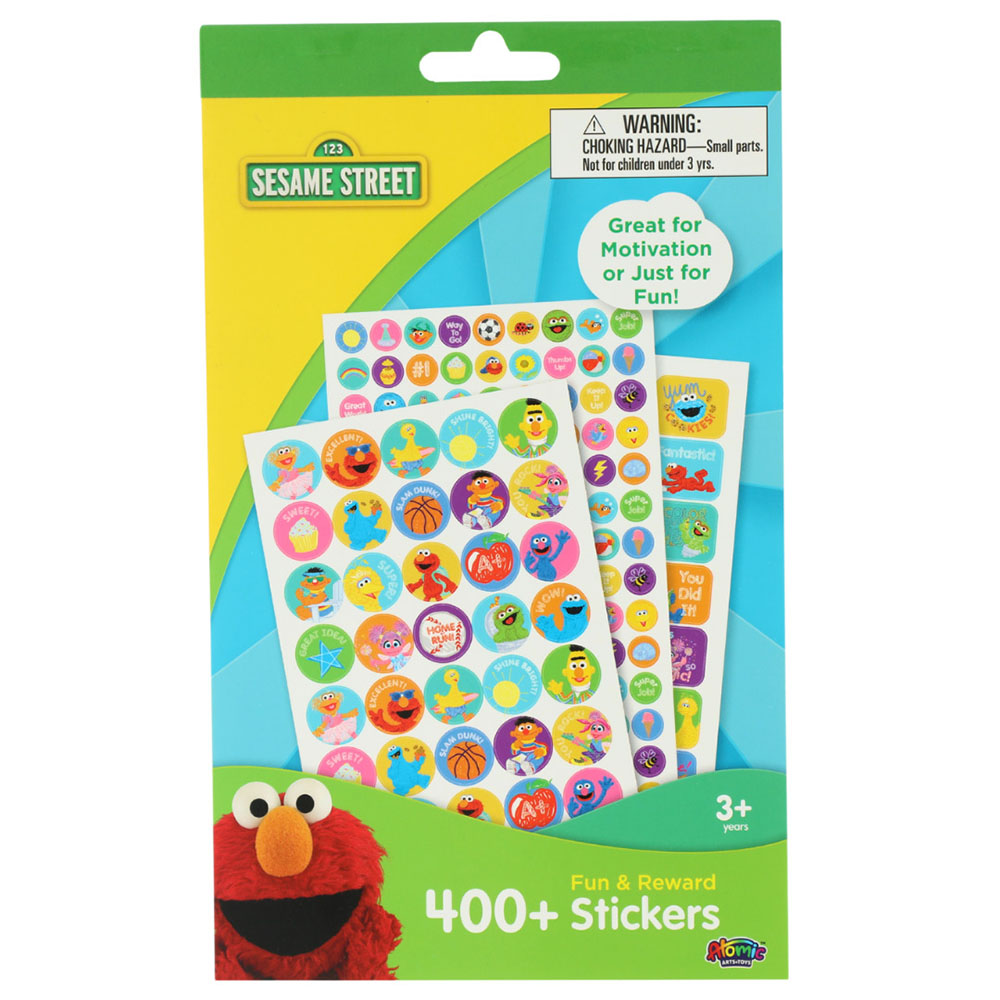 Sesame Street - Fun & Reward Stickers Pad - 400+ Pcs
