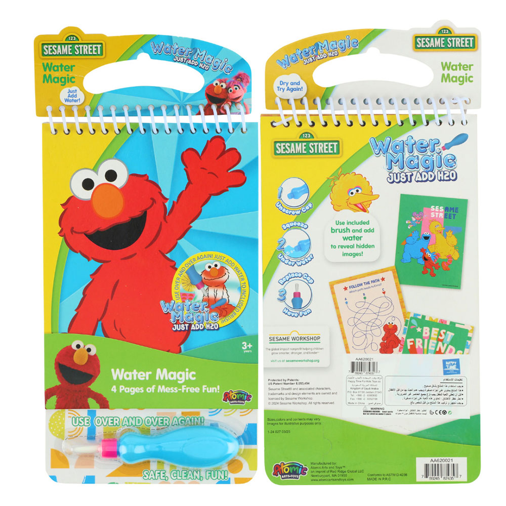 Sesame Street - Water Magic Coloring Kit - 5 Pcs