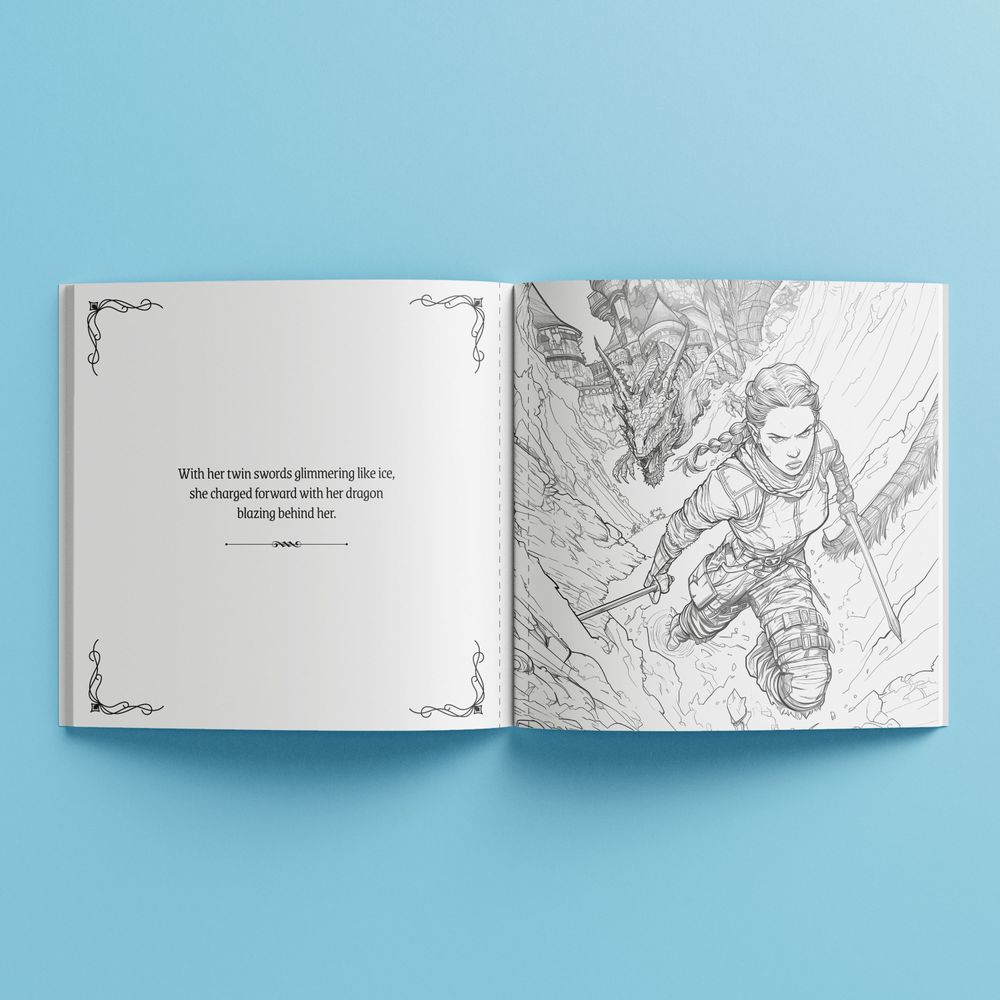 كتاب التلوين الإبداعي آرت ميكر - ملكة التنانين