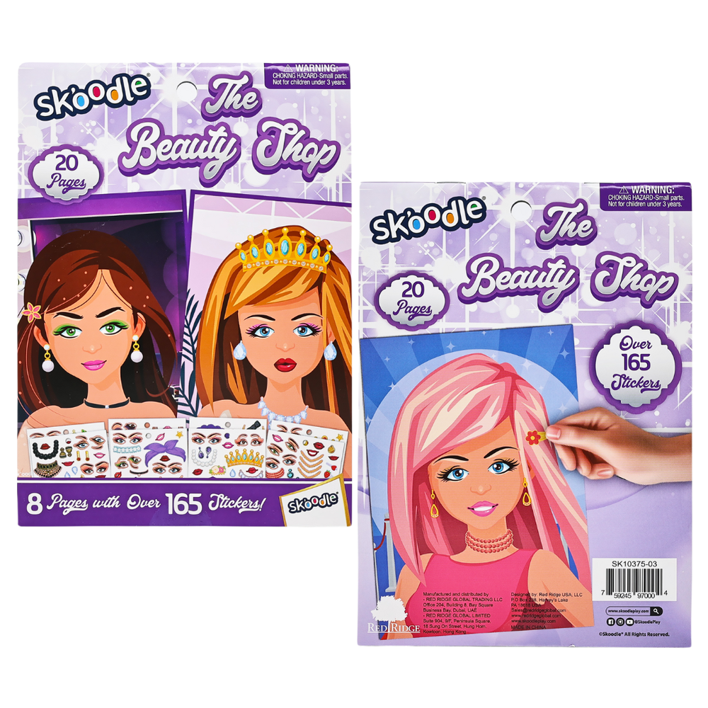 Skoodle The Beauty Shop Sticker Book - Multicolor