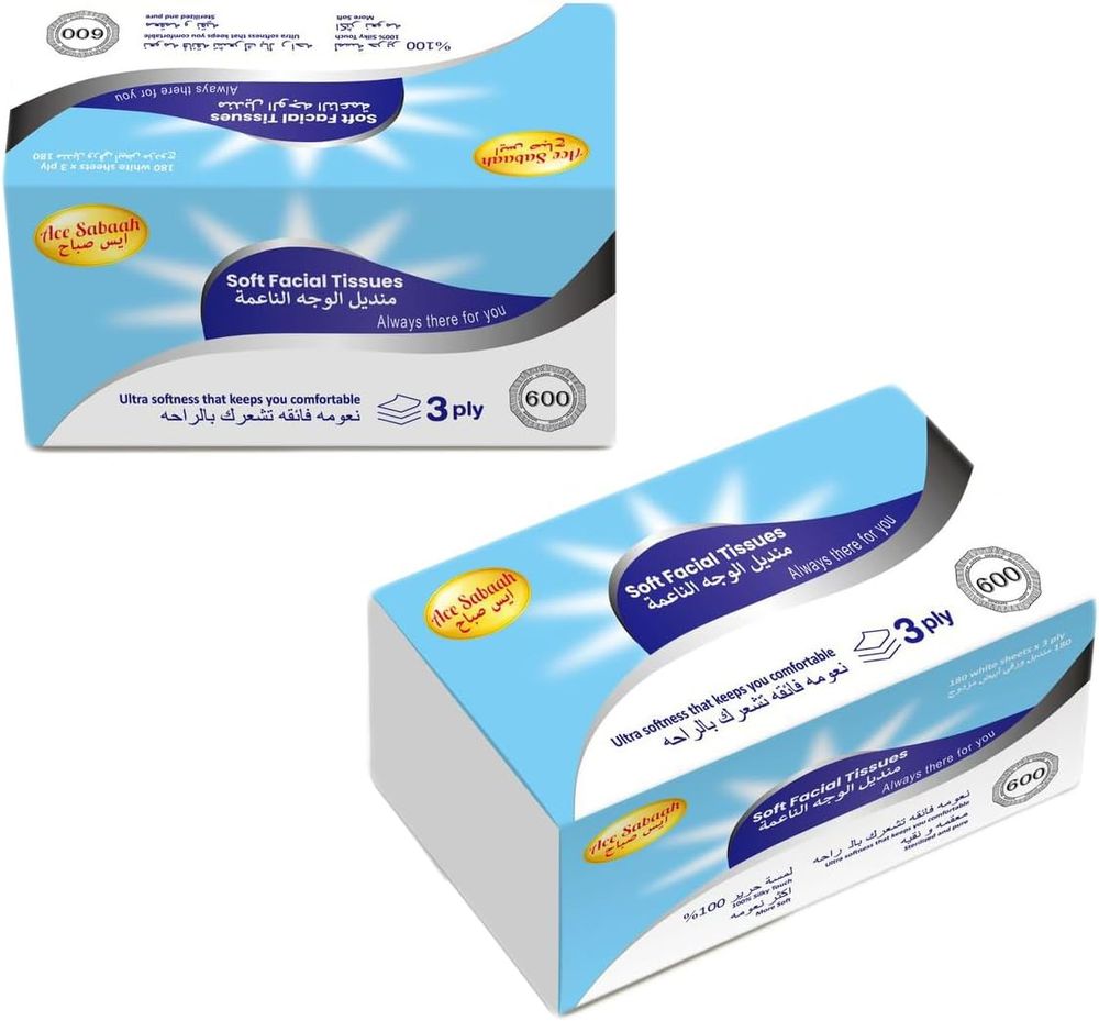 Ace Sabaah - Soft Facial Tissues - White