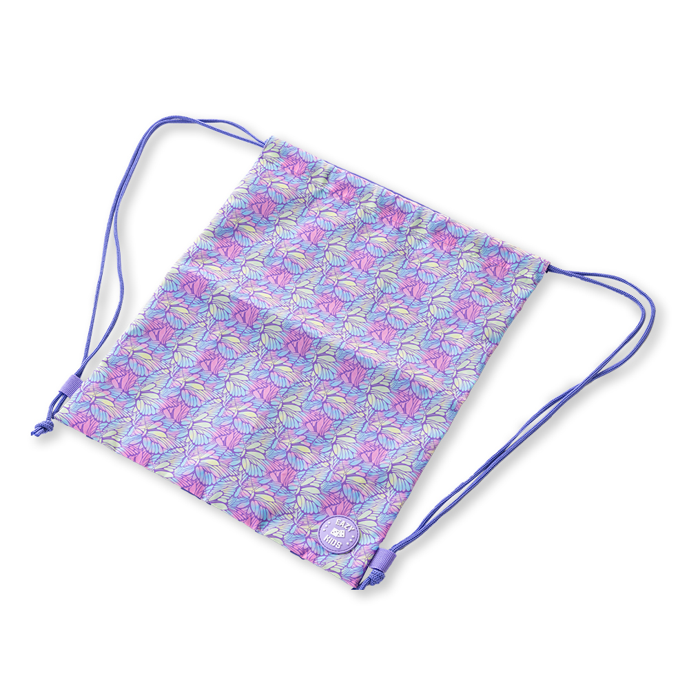 Eazy Kids - Drawstring Bag - Butterfly Purple