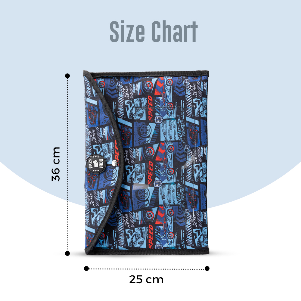 Eazy Kids - Drift Racing File Folder - Blue