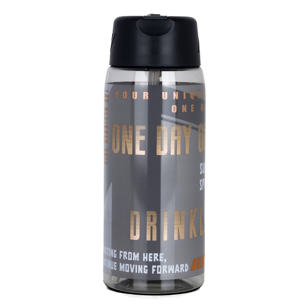 Nova Kids - Water Bottle 750ml with Grab String - Black