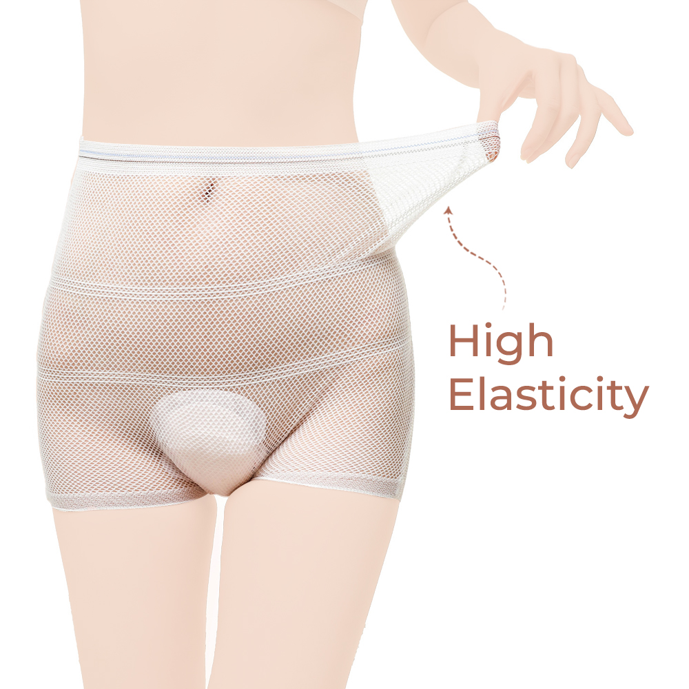 Sunveno - 2pc-Set - Postpartum Mesh Underwear - White - S