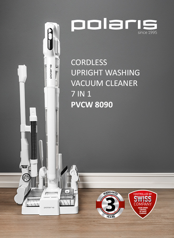 Polaris - Cordless Electric Vacuum Cleaner - White