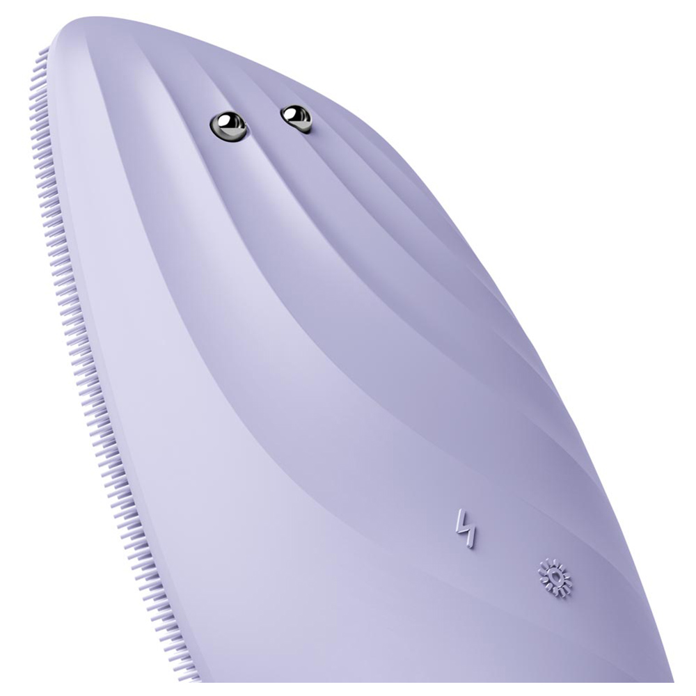 Geske - 8-in-1 Electric Sonic Thermo Facial Brush & Face Lifter - Purple
