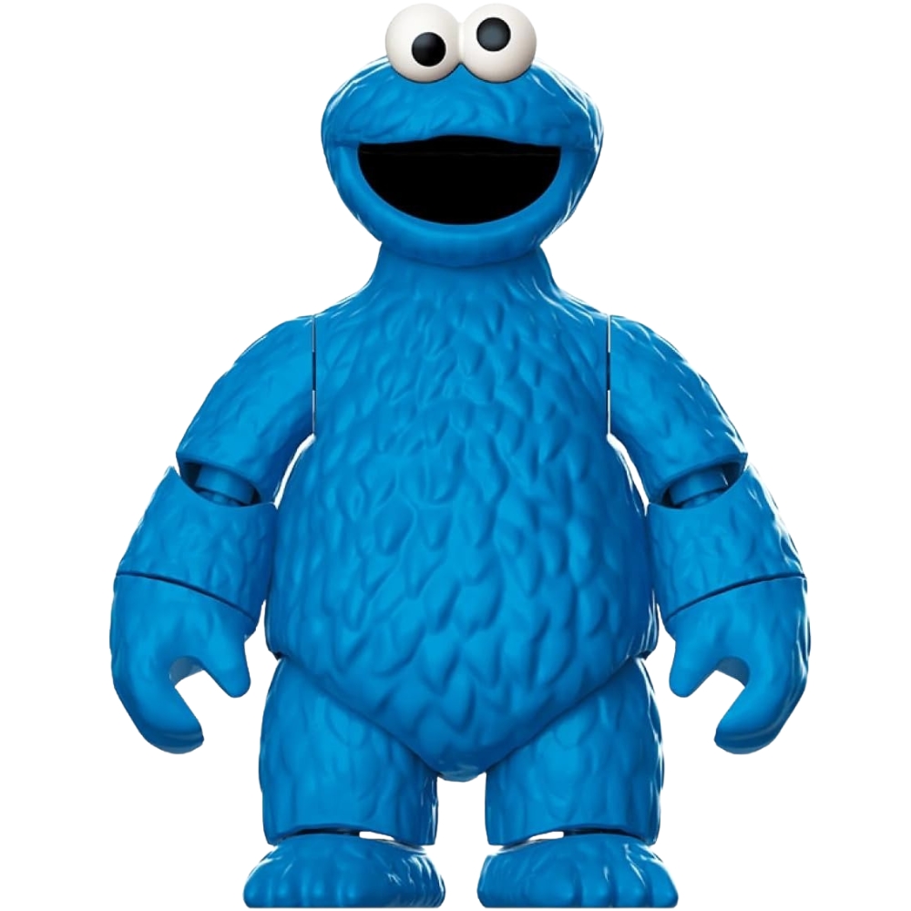 Blokees Precool Series Sesame Street Model Building Kit - Cookie Monster