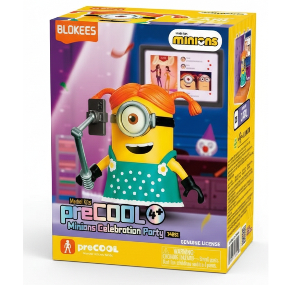 Blokees Precool Series Minions Celebration Party Model Building Kit - Carl