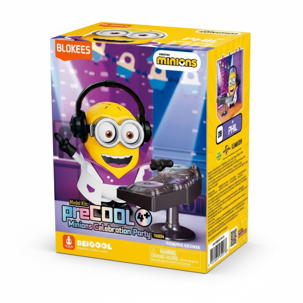 Blokees Precool Series Minions Celebration Party Model Building Kit - DJ Phil