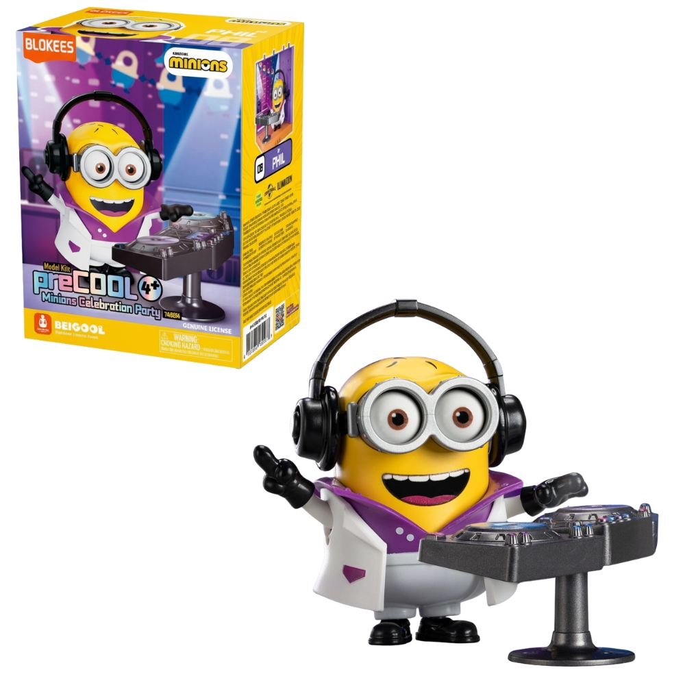 Blokees Precool Series Minions Celebration Party Model Building Kit - DJ Phil
