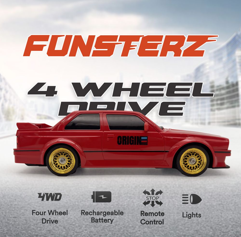 Funsterz - Drift Series Rc Car Origin Classic Edition - Red