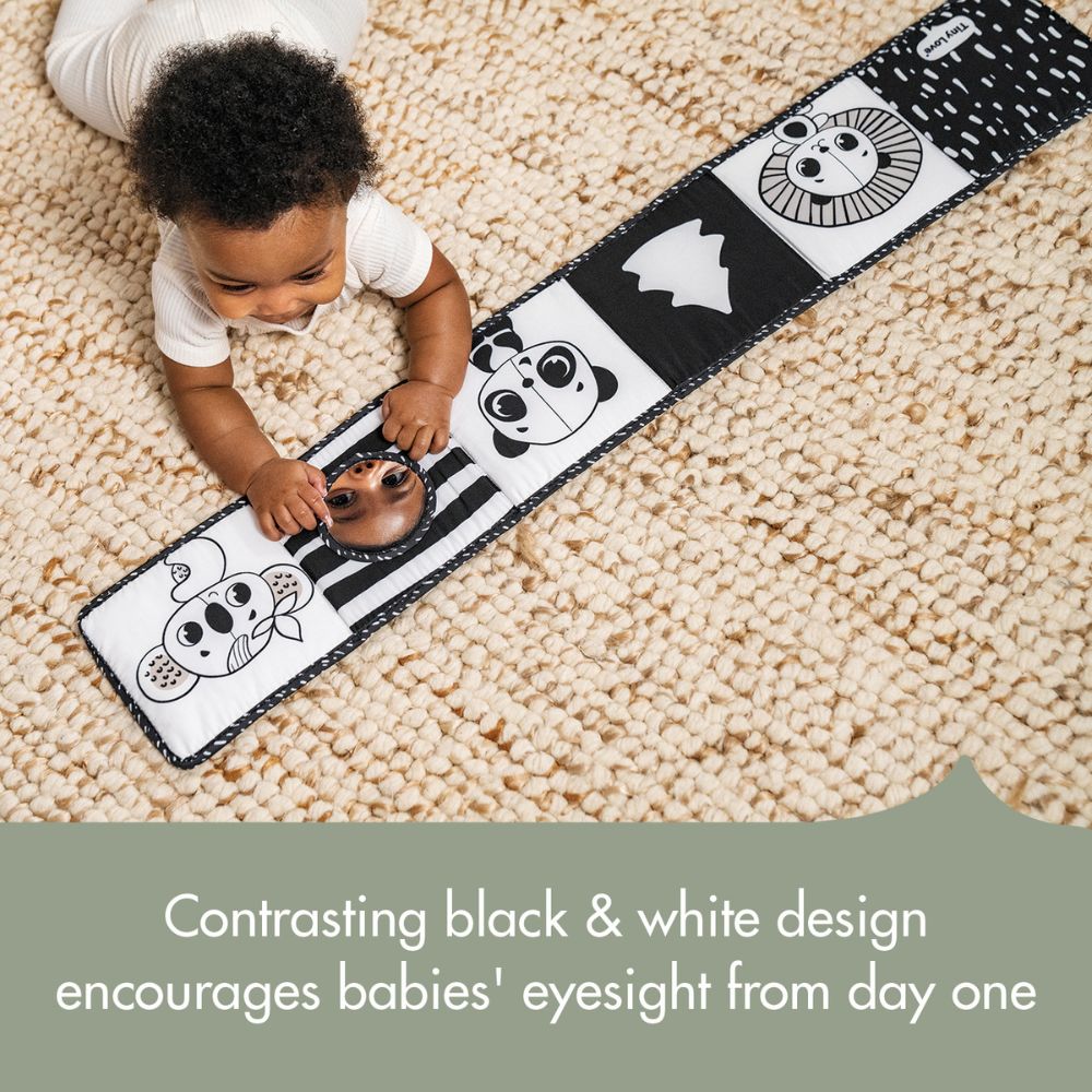 Tiny Love - Decor Double Sided First Soft Book - Black & White - Newborn