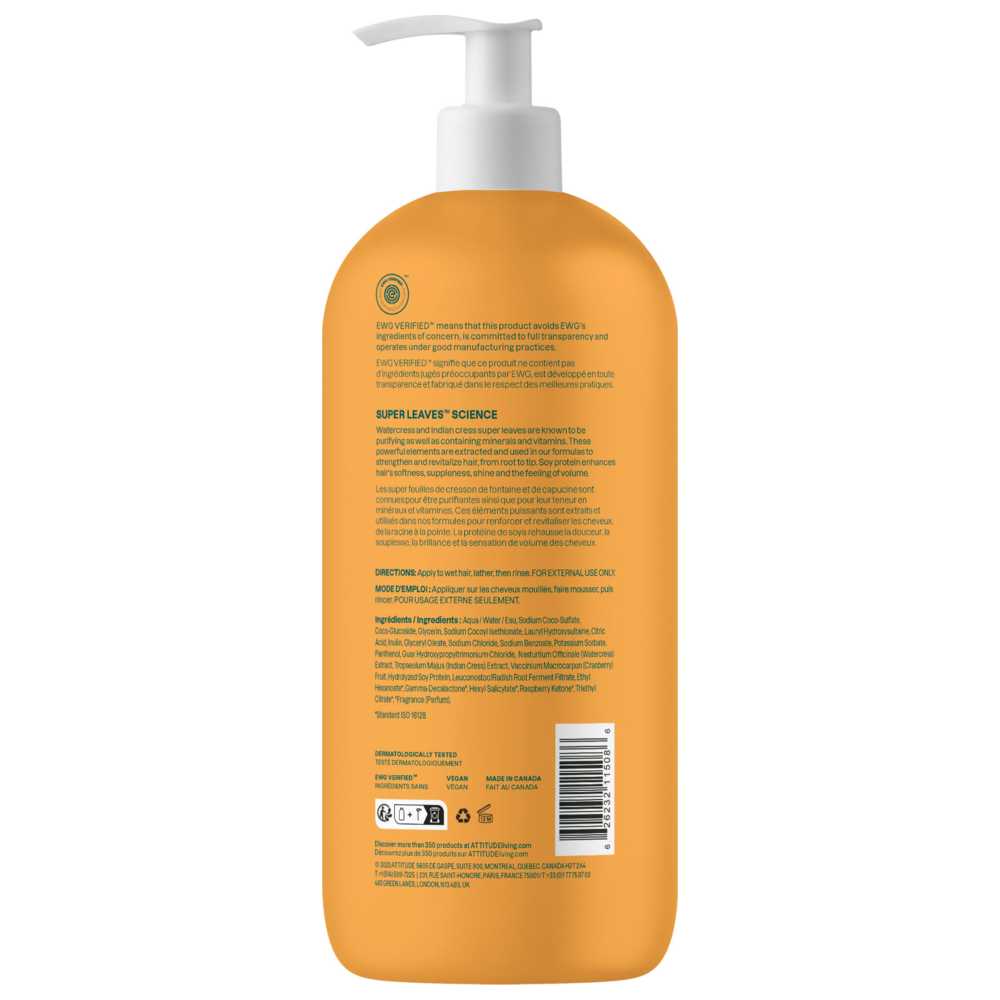 Attitude - Super Leaves Shampoo - Volume & Shine - 946 ml