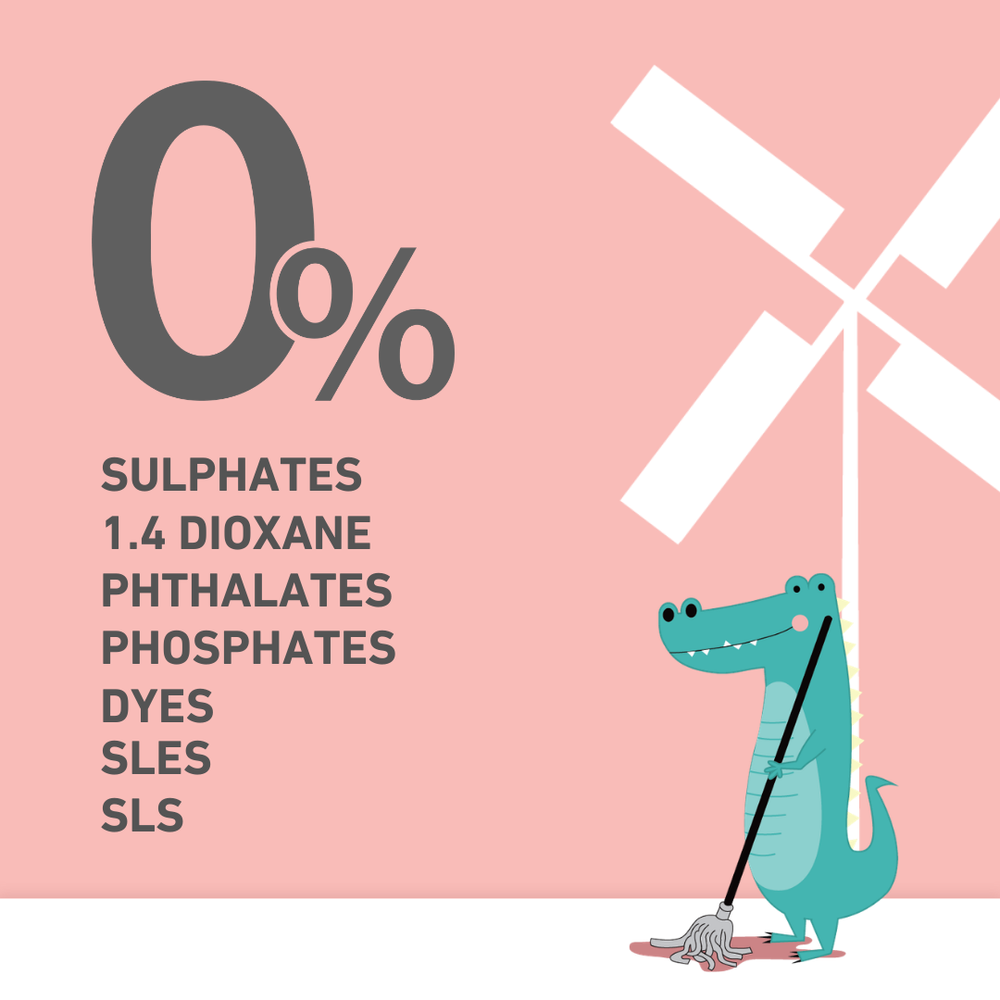 ويندميل بيبي - منظف أرضيات طبيعي - برائحة الحمضيات المنعشة - عبوة من 3 قطع - 950 مل