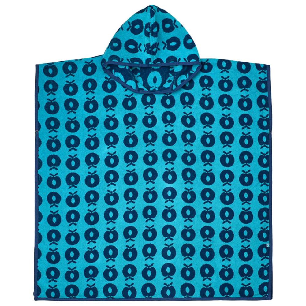 سمافولك - منشفة بونشو - تفاح - أزرق