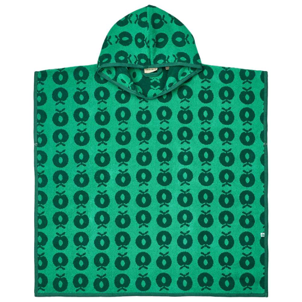 Smafolk - Apple Print Poncho Towel - Green