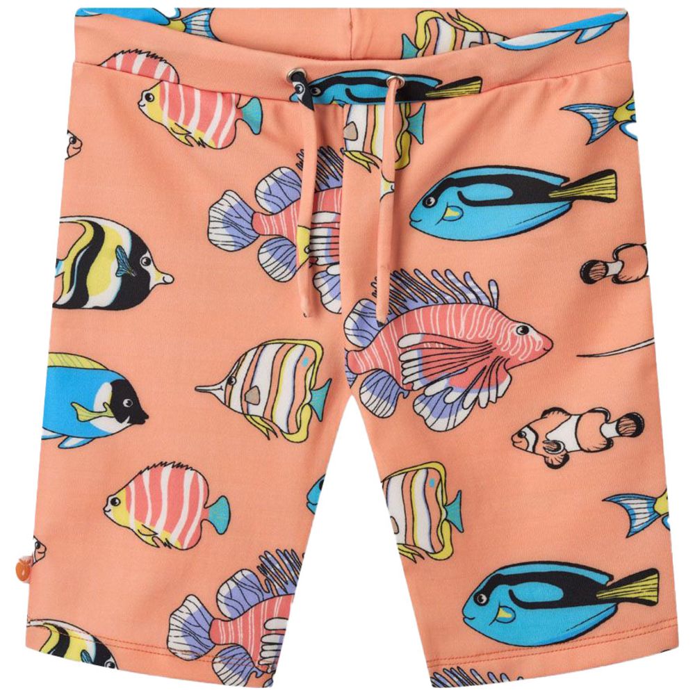 Smafolk - Boy's UV50 Fish Print Trunks - Orange