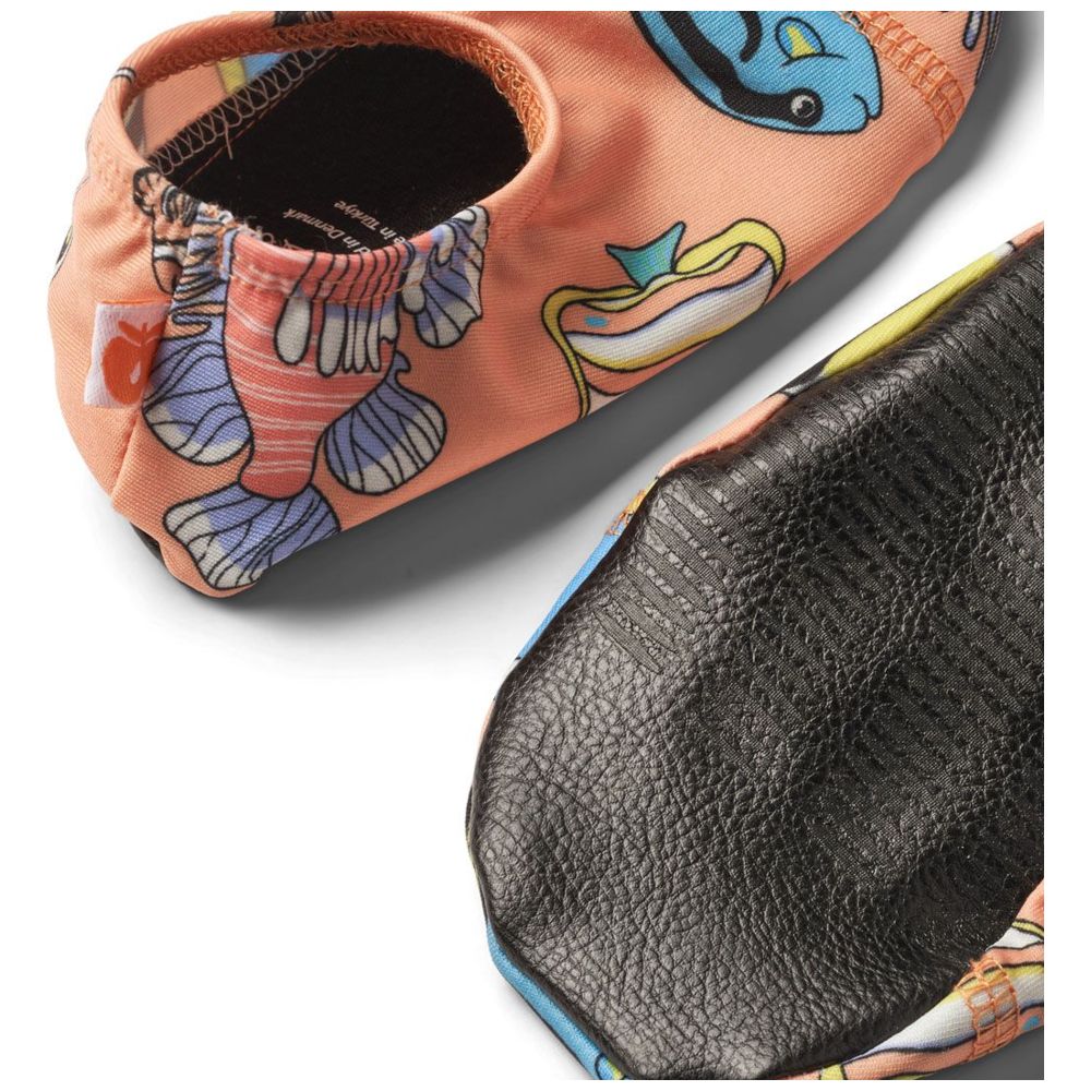 Smafolk - Kids UV50 Fish Print Swim Shoes - Orange