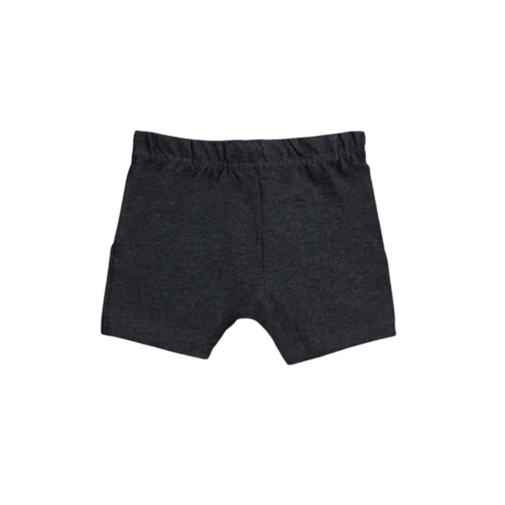 لؤي - شورت قطني أزرق - بني - أسود - رمادي - مشجر - طقم 5 قطع