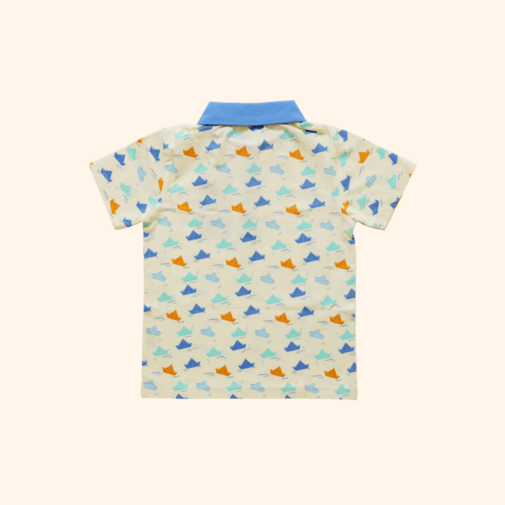 أولا أوتر - تي شيرت بولو - قارب ورقي