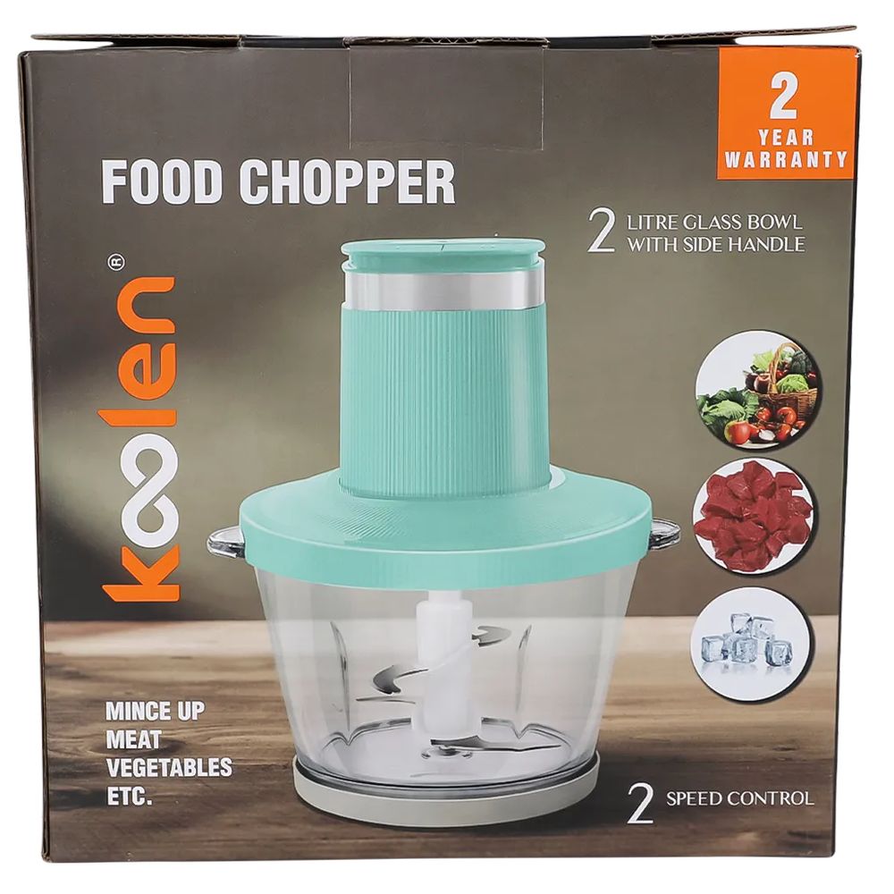 كولين - مفرمة طعام مع وعاء زجاجي - أخضر - 1.8 لتر - 300 واط