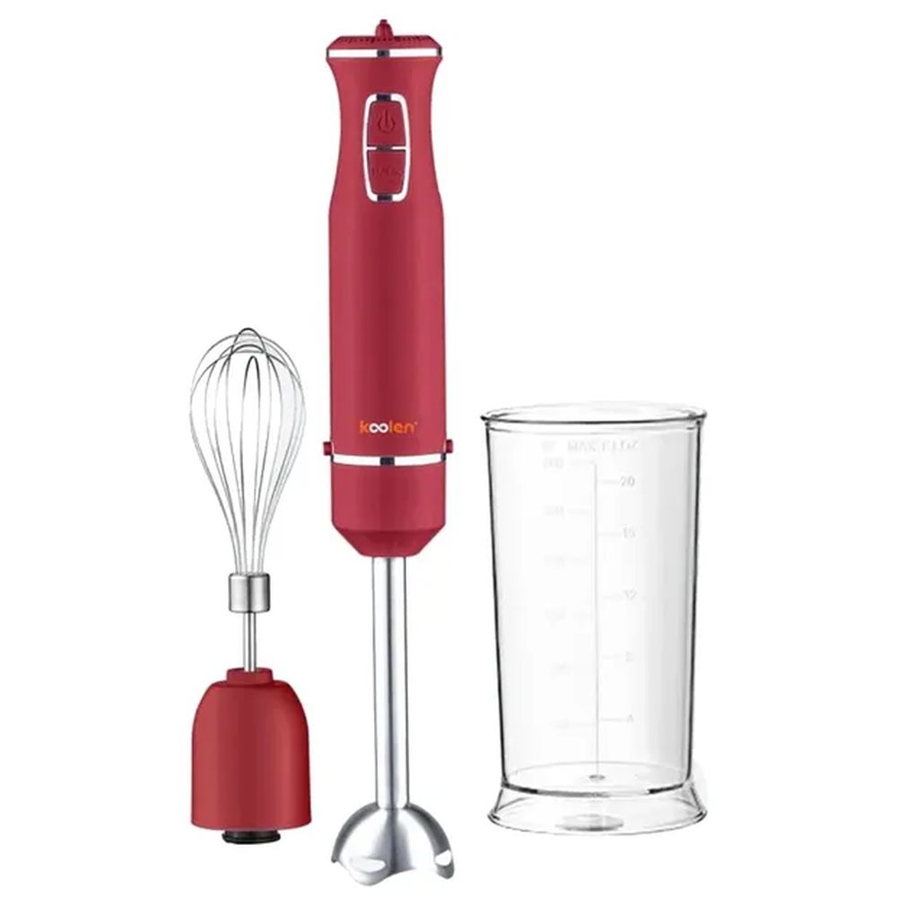 كولين - خلاط يدوي كهربائي 2 في 1 - أحمر - 500 واط