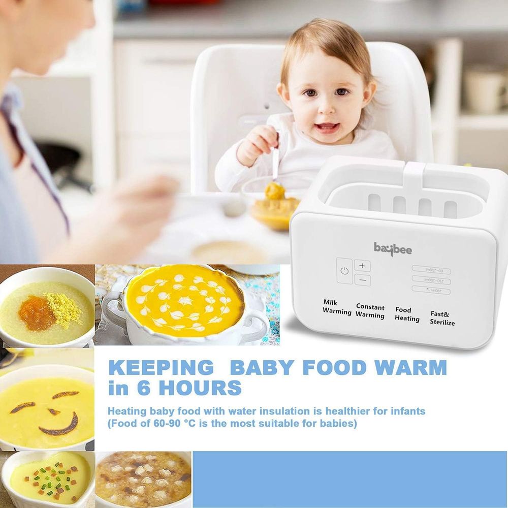 Baybee - 6-in-1 Baby Bottle Warmer & Sterilizer - Grey