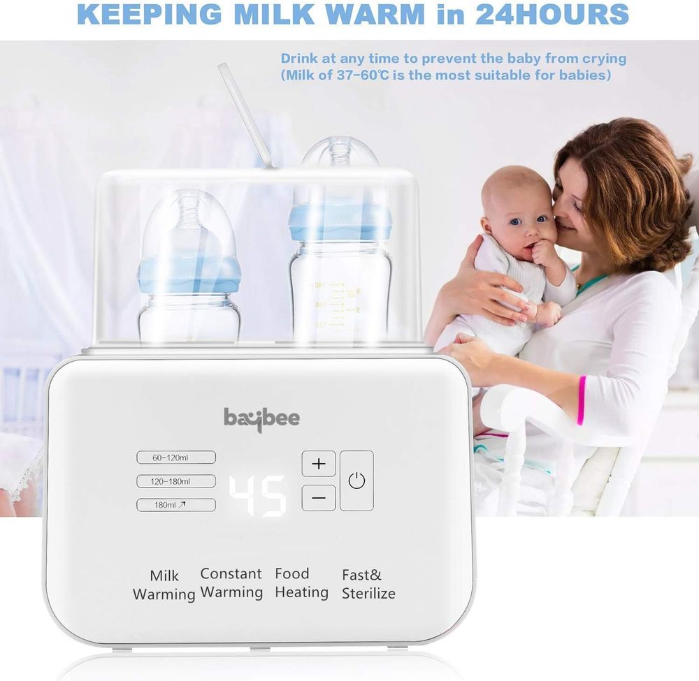 Baybee - 6-in-1 Baby Bottle Warmer & Sterilizer - Grey