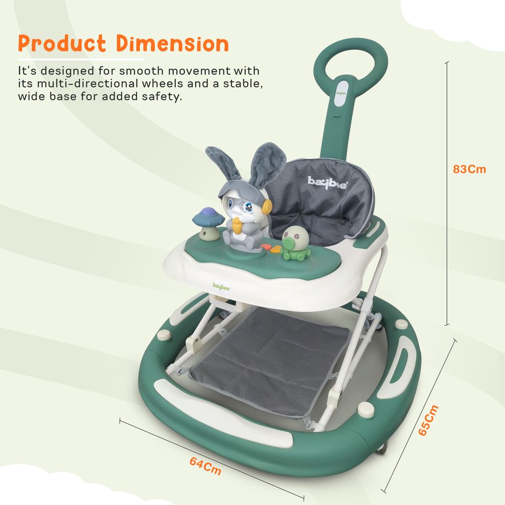 Baybee - 3-In-1 Baby Walker For Kids W/ Rocker Mode