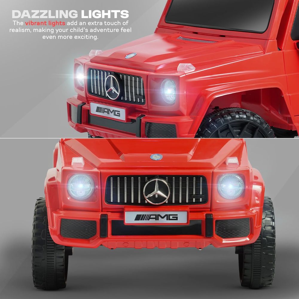 Baybee - Mercedes-Benz Raptor Battery Operated Ride-On Jeep - Red