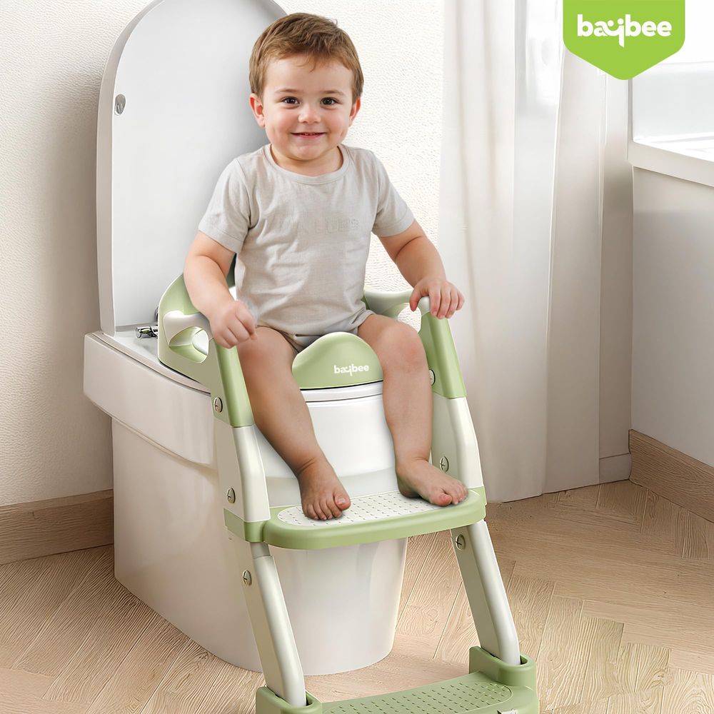 Baybee - 3-In-1 Wobble Baby Potty Seat With Ladder - Multicolor