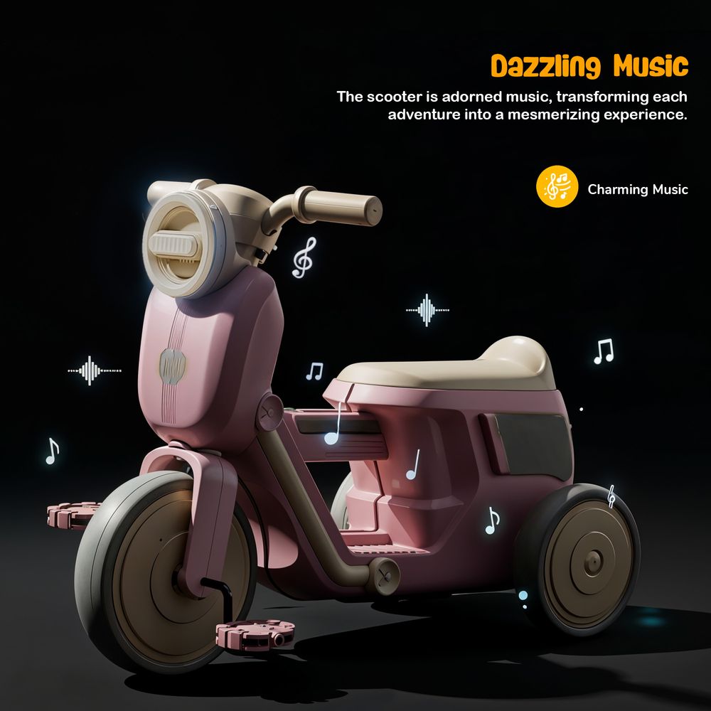 Baybee - Revona Baby Tricycle With Music - Multicolor