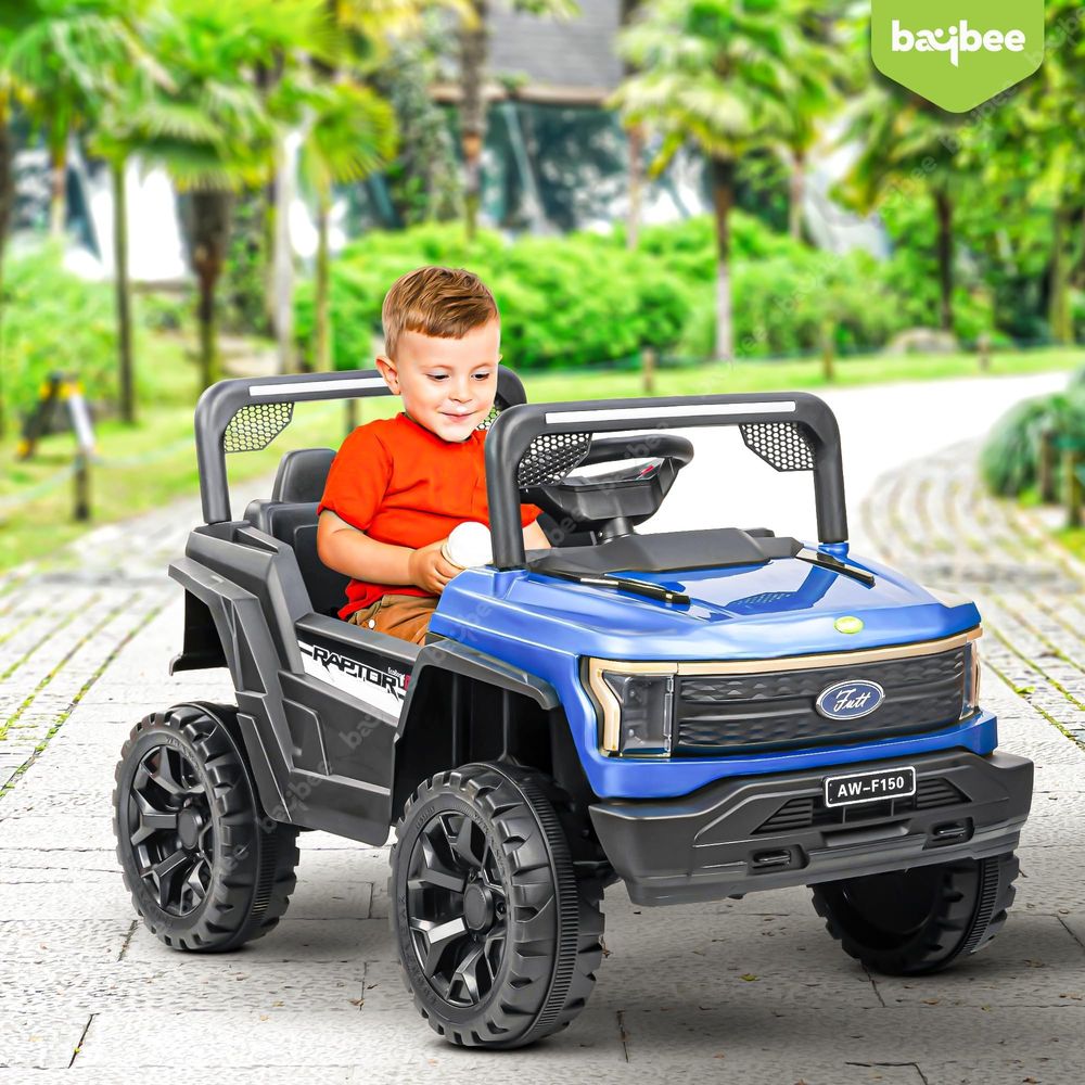 Baybee - Kid's Battery Operated Ride-On Jeep - Blue